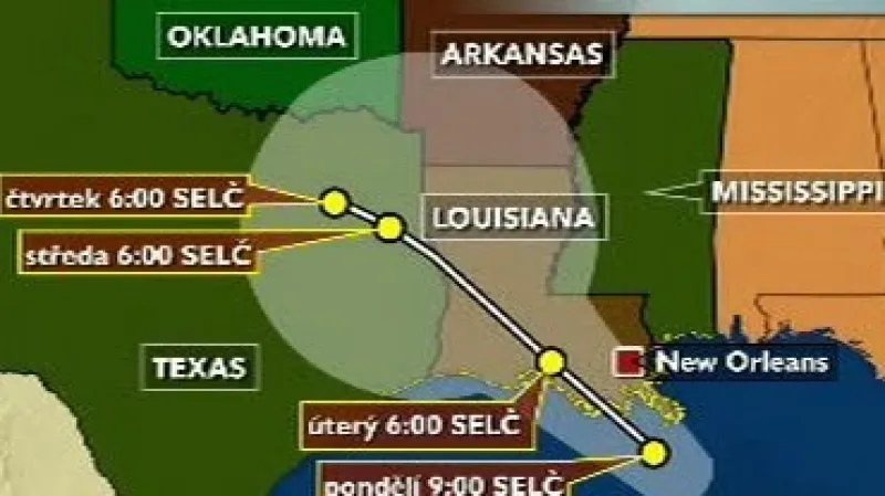 Hurikán Gustav udeřil na pobřeží USA a míří do vnitrozemí.