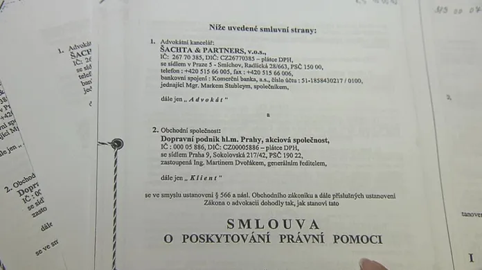 Smlouva Šachta & Partners s DPP