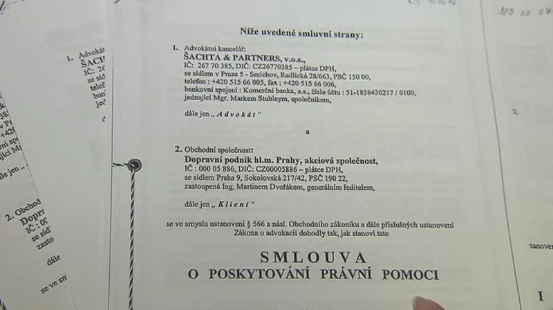 Smlouva Šachta & Partners s DPP