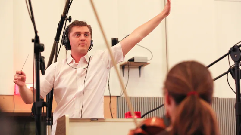 Dirigent Jan Kučera v akci