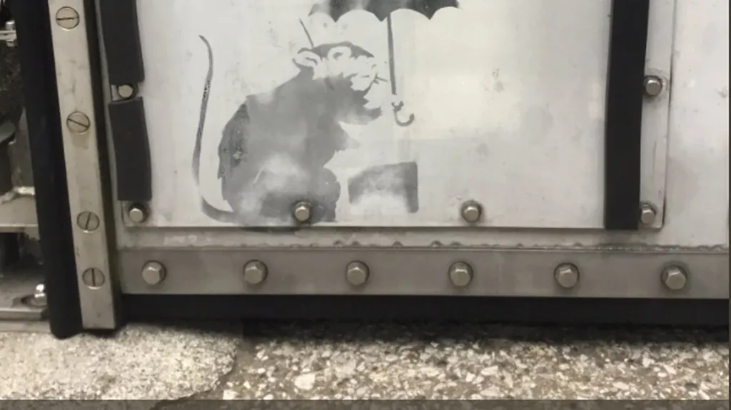 Možná Banksyho krysa v Tokiu