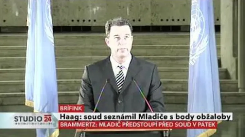 Brífink žalobce v případu Ratka Mladiče