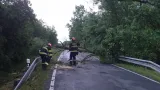 Zásah hasičů po bouři v Jihomoravském kraji