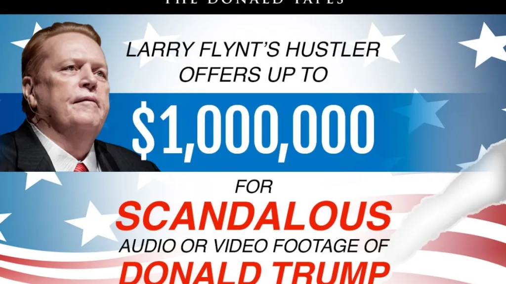 Larry Flynt vypsal odměnu za nahrávku s Trumpem