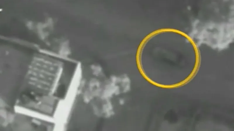 Zaměření Džabárího auta krátce před izraelským útokem