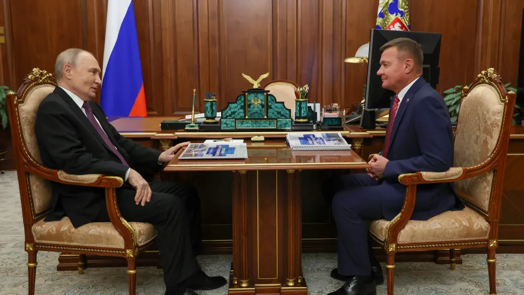 Roman Starovojt na setkání s Vladimirem Putinem v Moskvě (30. 1. 2025)