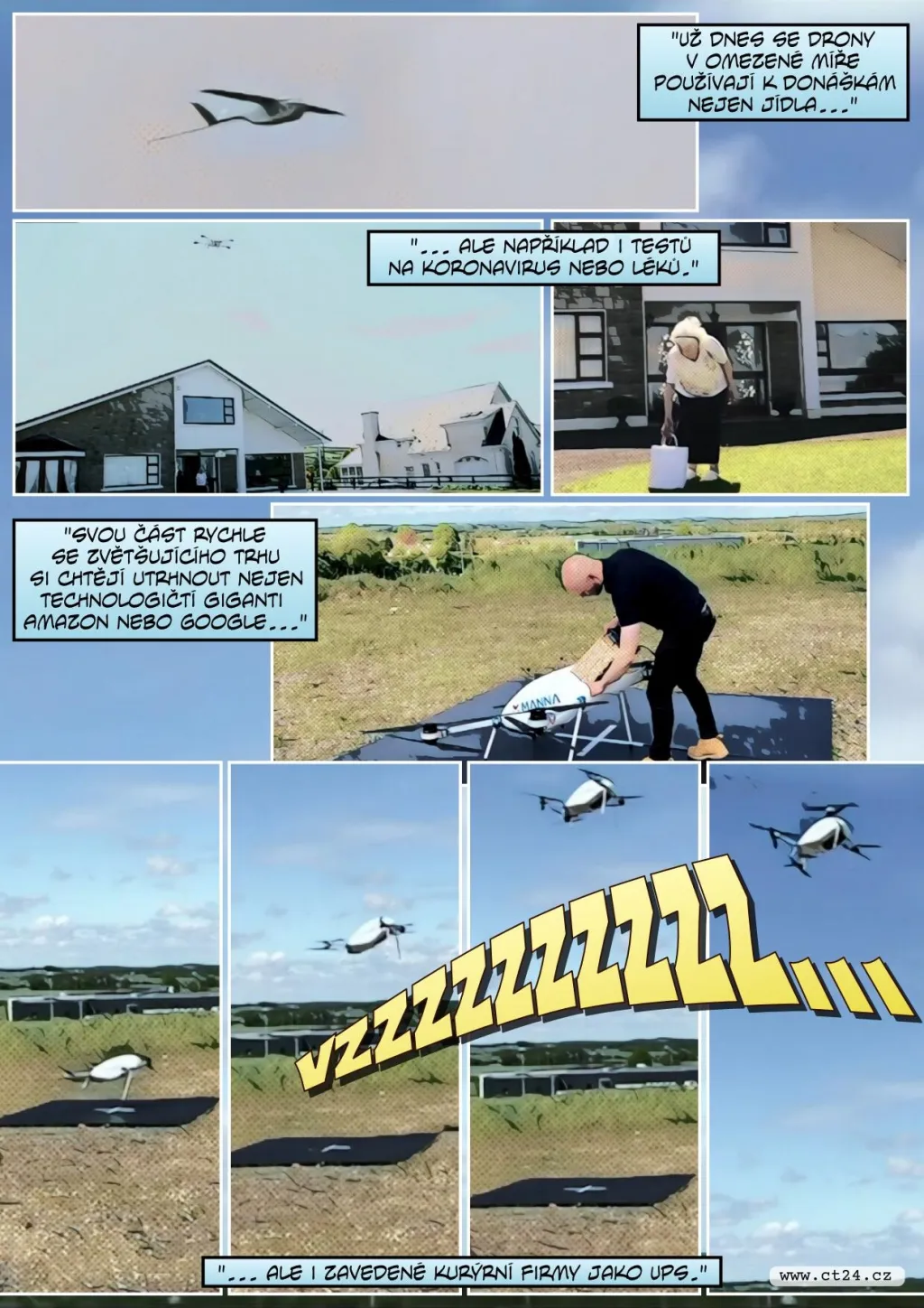 Izraelci testují donáškové drony ve velkých městech. Vozit chtějí třeba i pizzu