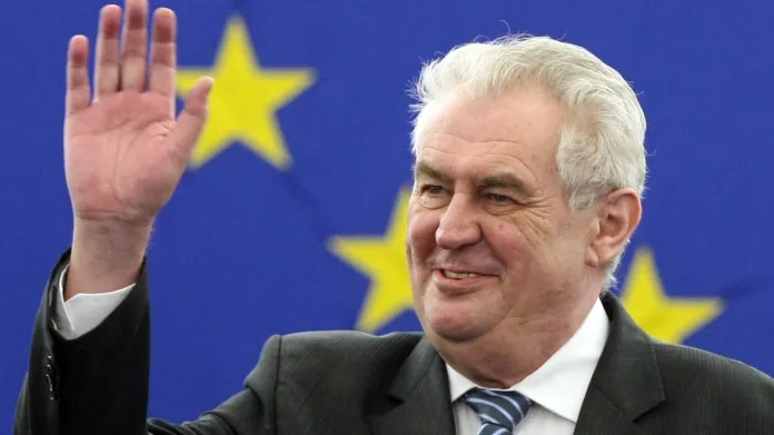 Miloš Zeman v Evropském parlamentu