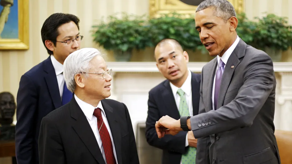 Nguyen Phu Trong a Barrack Obama