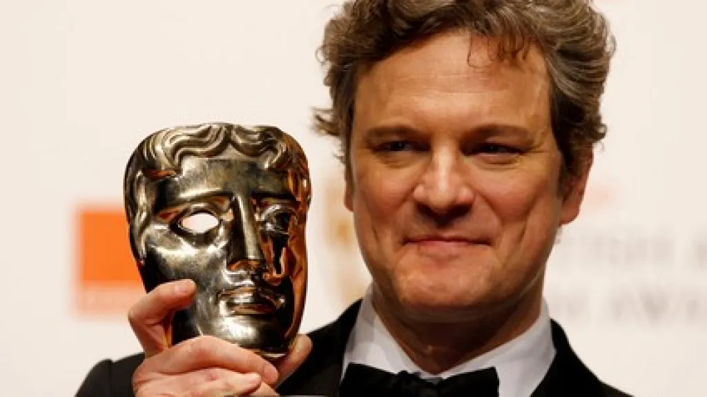 Colin Firth přebírá cenu BAFTA