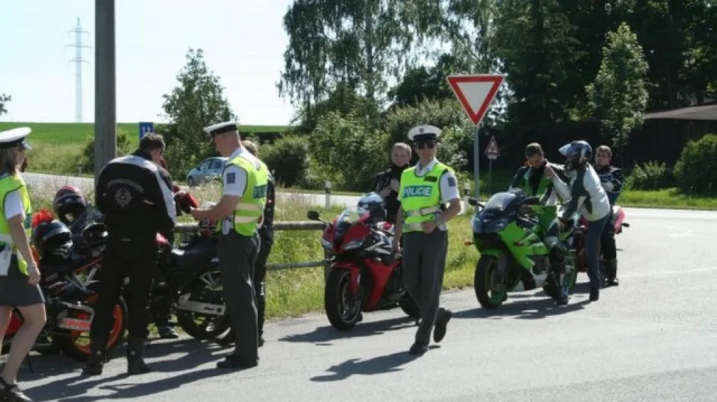 Kontrola motocyklistů