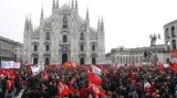 Demonstrace zaměstnanců Fiat