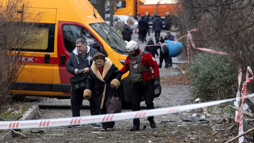 Kyjev po ruském útoku 23. prosince 2025