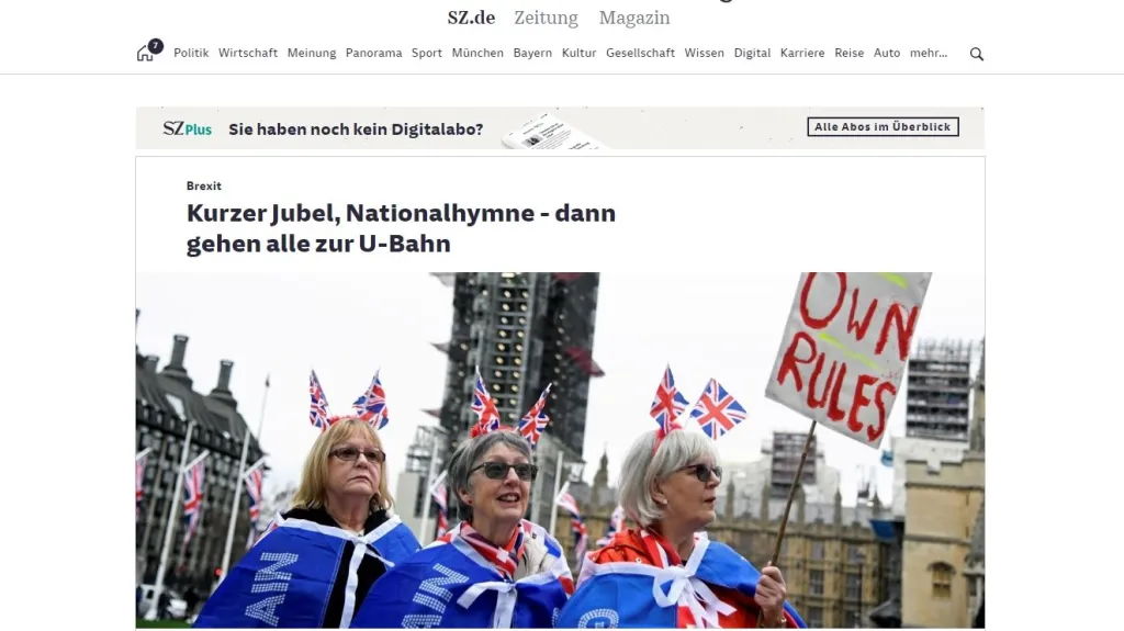 Německý tisk o brexitu