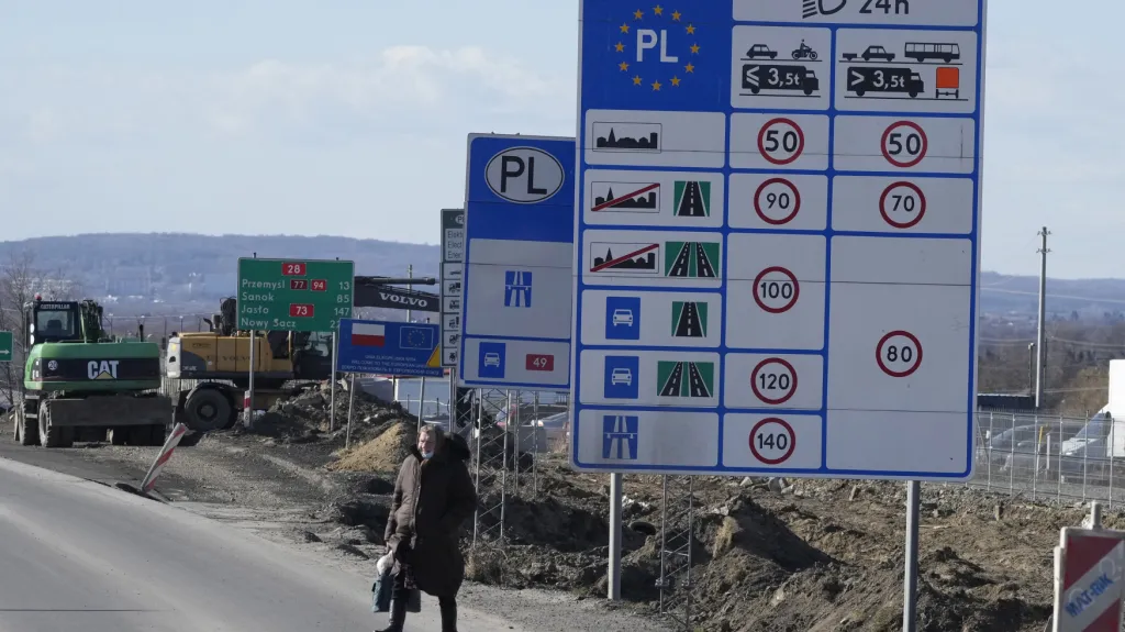 Ukrajinsko-polská hranice u Medyky