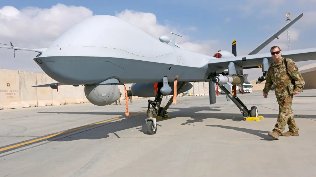 Americký dron MQ-9 v Afghánistánu