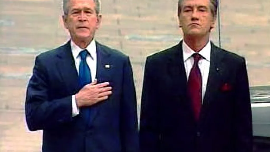 George Bush a Viktor Juščenko