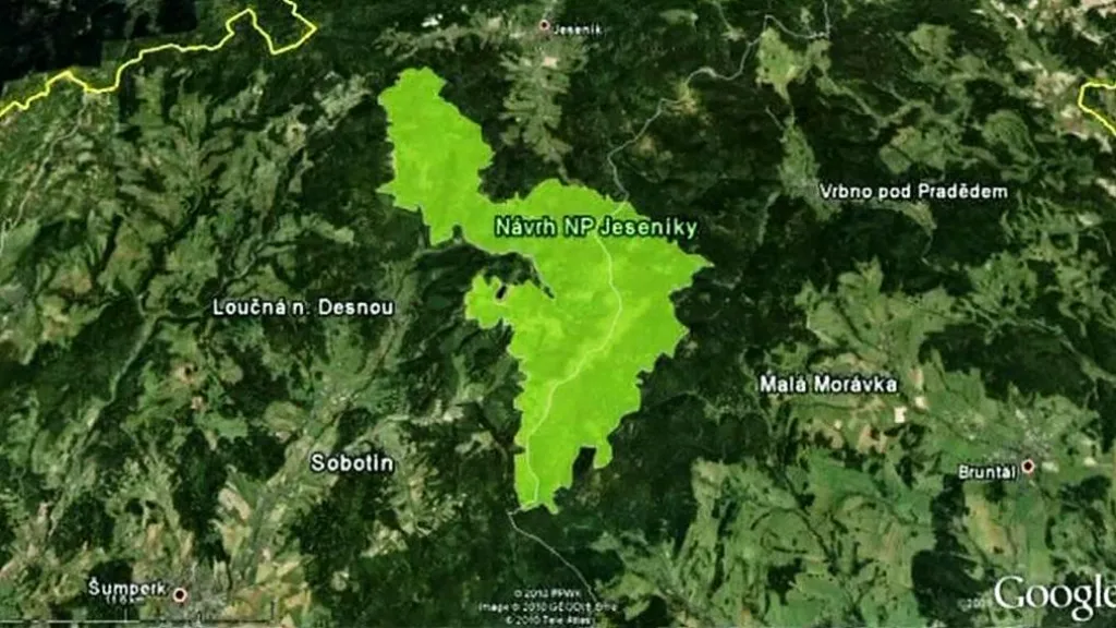Návrh NP Jeseníky