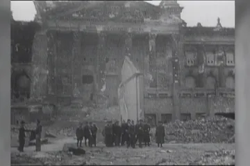 Spojenecké dobývání Berlína zanechalo město v troskách