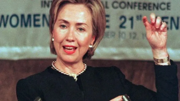 Senátorka Hillary Clintonová, manželka bývalého amerického prezidenta Billa Clintona