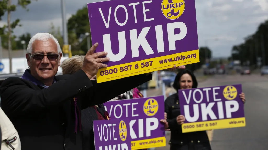 Příznivci britské politické strany UKIP