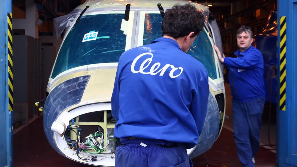 Výroba v podniku Aero Vodochody