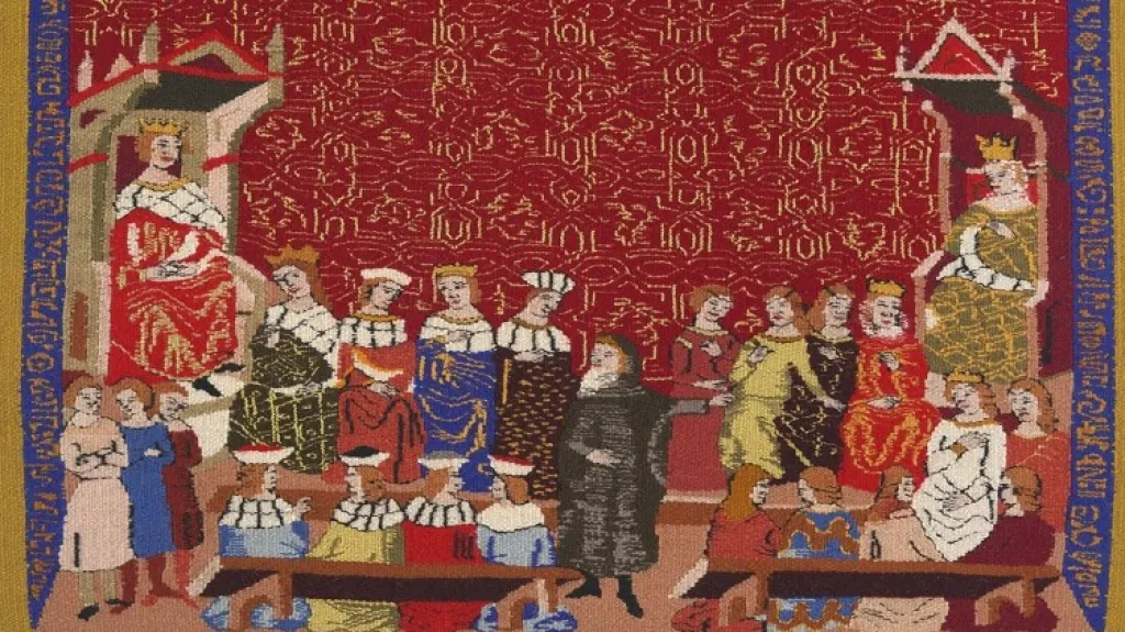 Gobelín podle fragmentu Dalimilovy kroniky