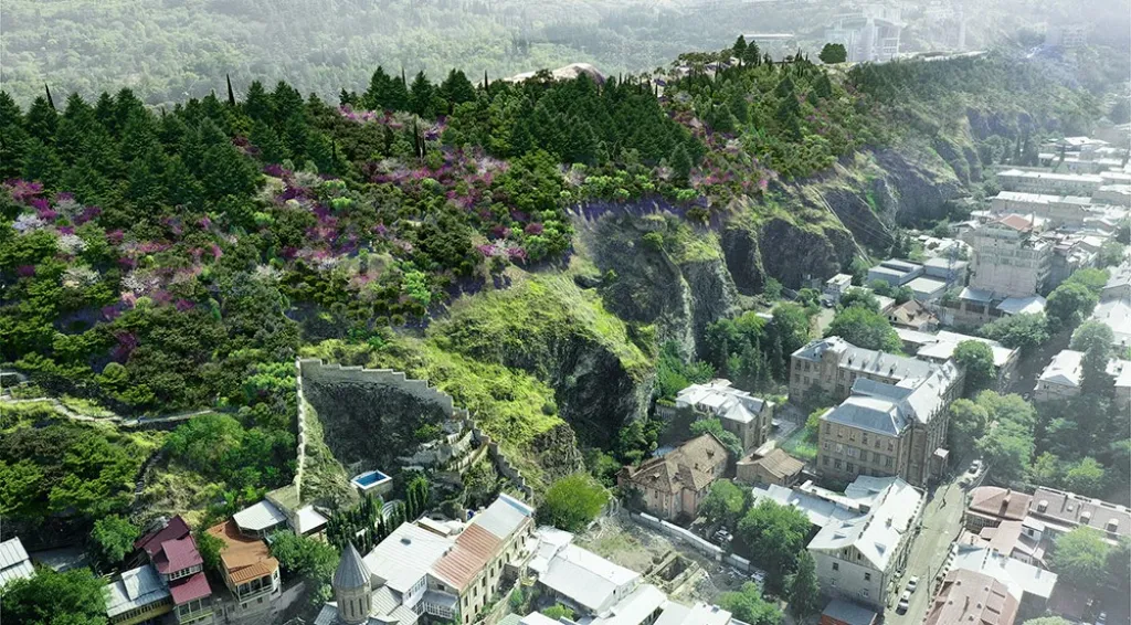 Soutěžící projekt: Městský les v Tbilisi