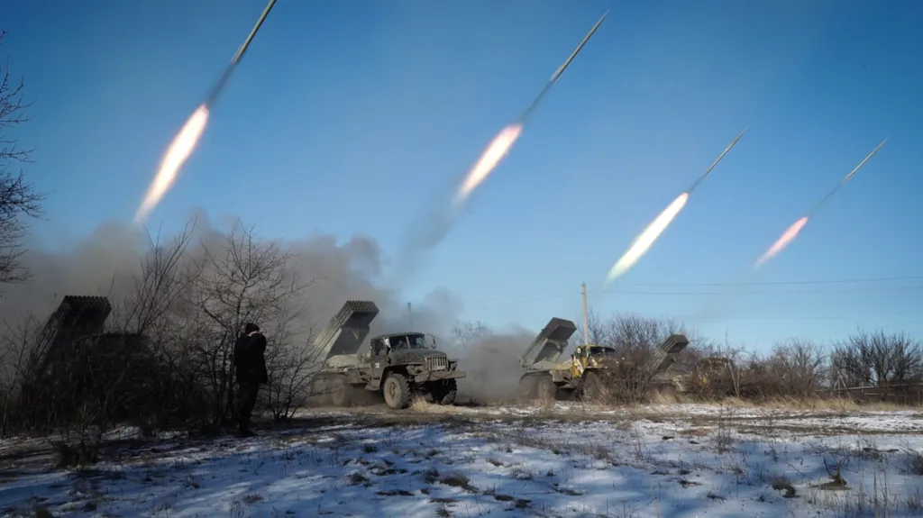 Separatisté odstřelují rakety ze systému Grad