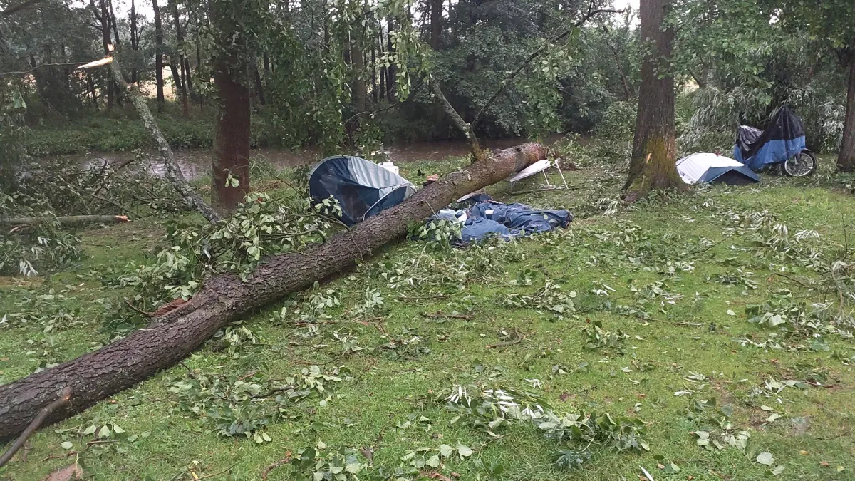 Storms broke bushes and created lagoons.  1000’s of households misplaced electrical energy — ČT24 — Czech Tv