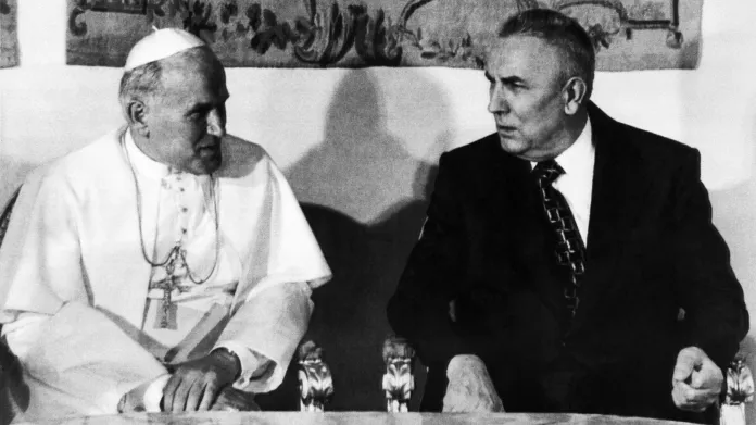 Jan Pavel II. s Edwardem Gierekem