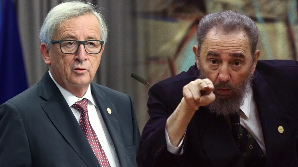 Jean-Claude Juncker a Fidel Castro