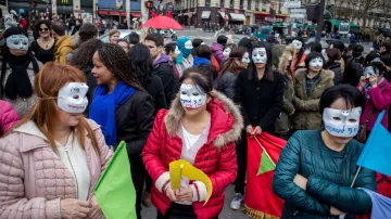 Demonstrace prostitutek v Paříži