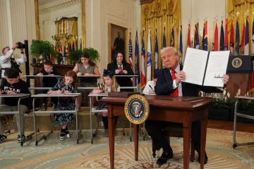 Trump podepsal výnos, který má vést ke zrušení ministerstva školství