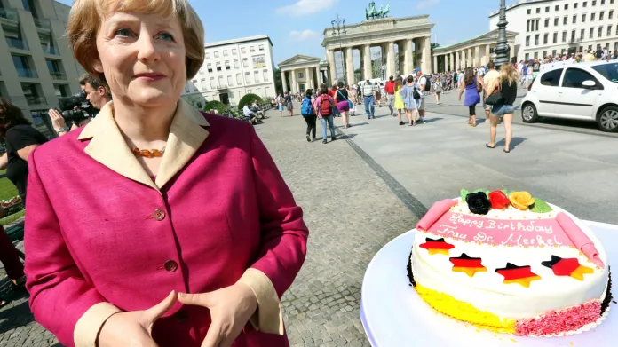 Vosková figurína Angely Merkelové