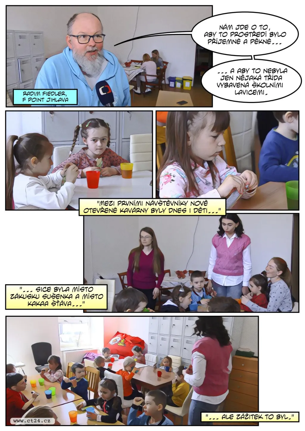 Kavárna v uprchlickém domě