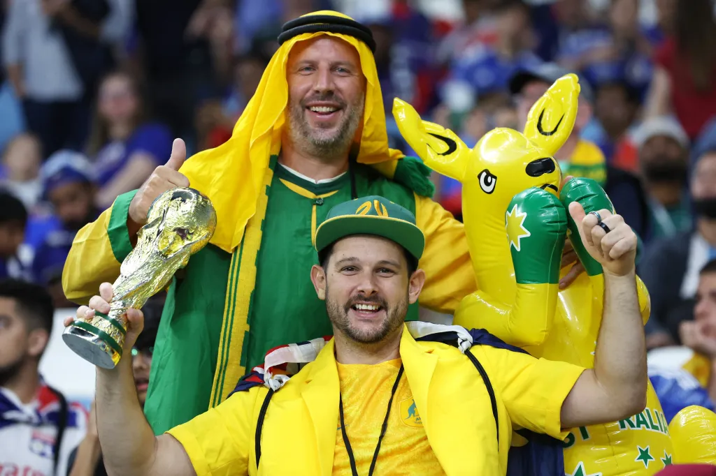 Fanoušci na letošním mistrovství světa ve fotbale v Kataru