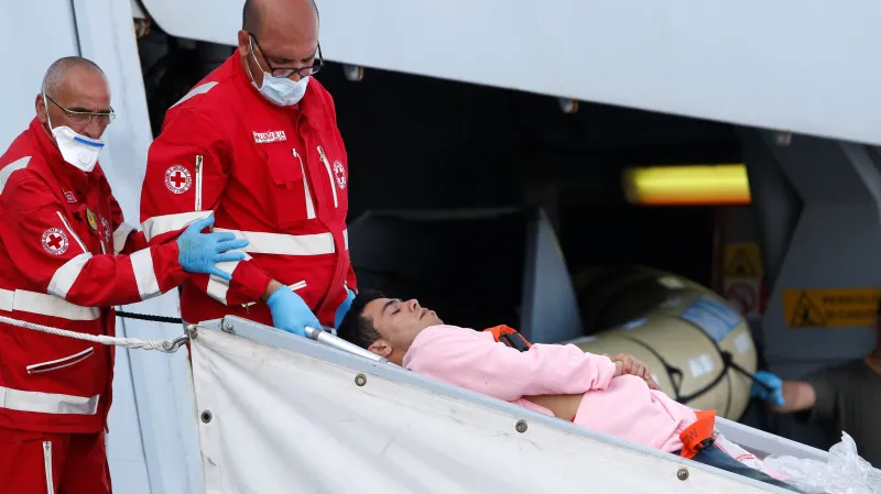 Uprchlíci zachránění ze Středozemního moře