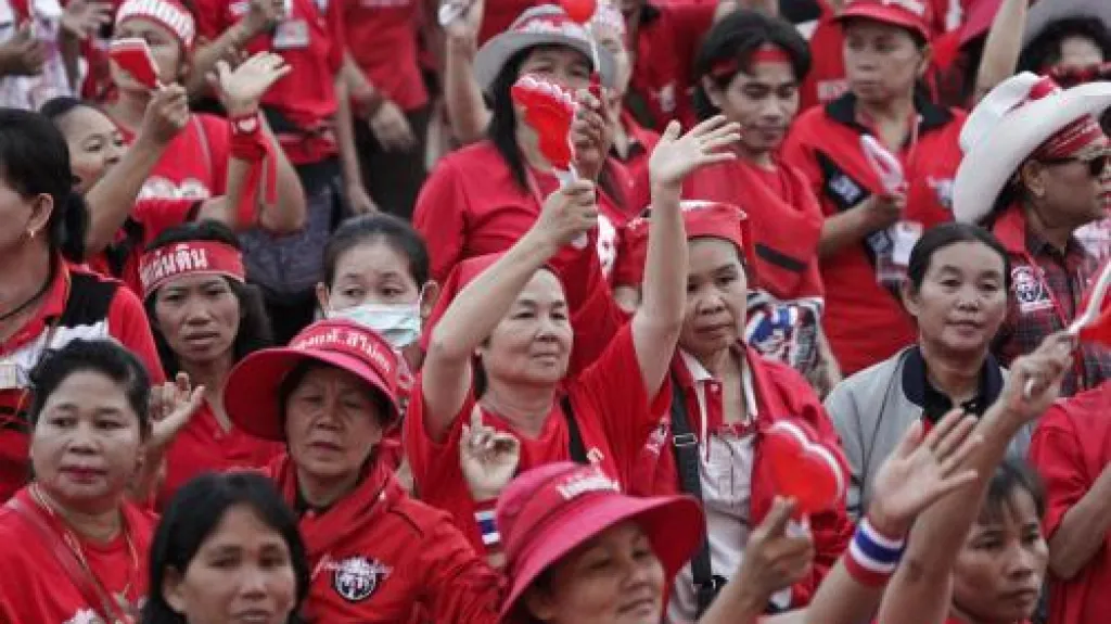 Protesty stoupenců bývalého thajského premiéra