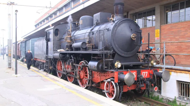 Parní vlak na festivalu tureckého medu