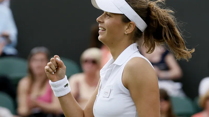 Petra Cetkovská na Wimbledonu po výhře nad Caroline Wozniackou