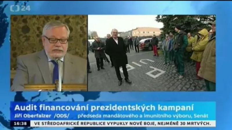 Brífink mandátového a imunitního výboru k auditu financování prezidentských kampaní