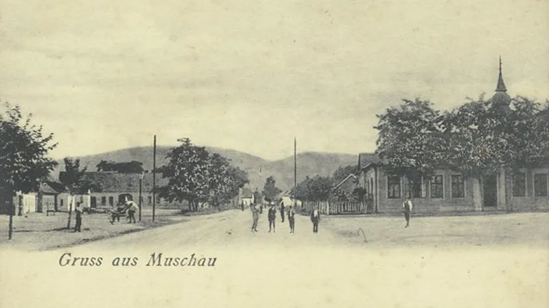 Mušov na pohlednici okolo roku 1920