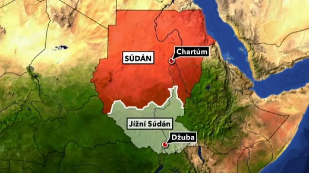 Mapa Súdánu