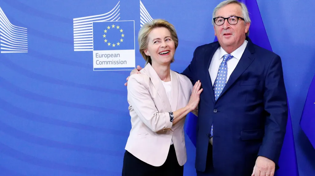 Ursula von der Leyenová a Jean-Claude Juncker
