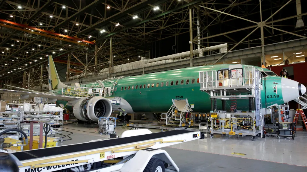 Výroba letounu Boeing 737 MAX