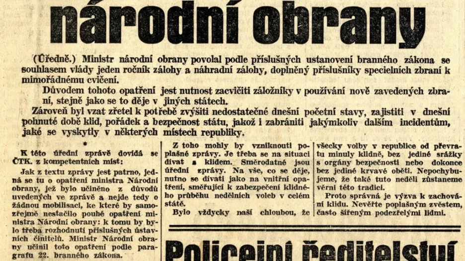 Nedělní list z 22. května 1938