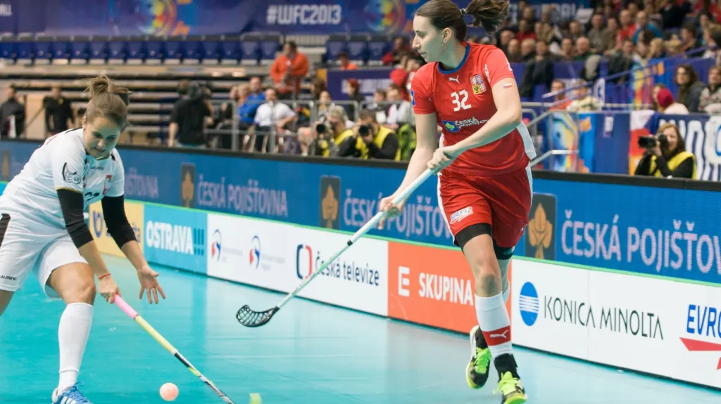 Martina Čapková v zápase s Polskem