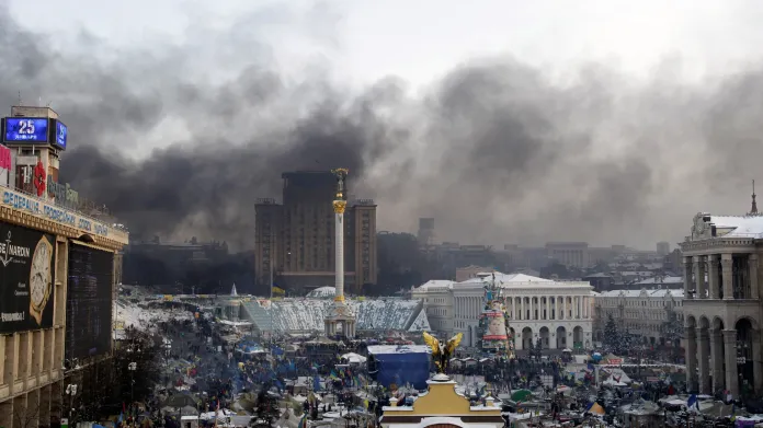 Protesty na kyjevském náměstí Nezávislosti