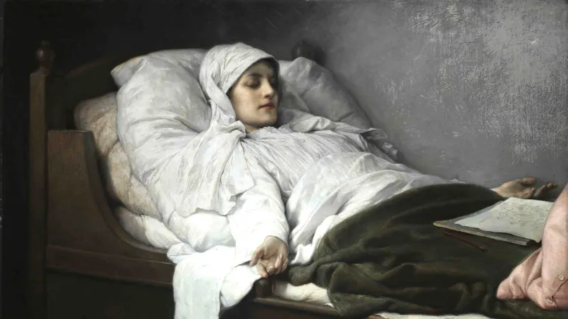 Gabriel Max, Věštkyně z Prevorstu ve vytržení, 1892